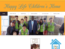 Tablet Screenshot of happylifechildrenshome.com